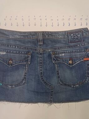 1921 Denim Mini Skirt - Blue